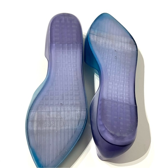 Melissa Translucent Ombré Pointed Jelly Flats 7 - Picture 8 of 8